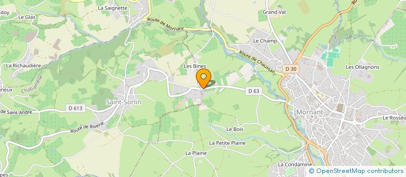 localisation de l'entreprise DAVID LAURENT  MORNANT