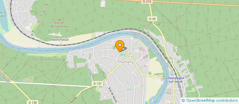 localisation de l'entreprise DAVID-LE CERF  THOMERY