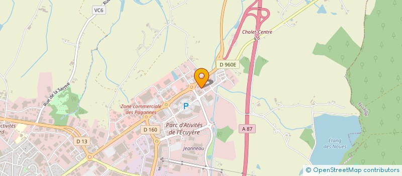 localisation de l'entreprise DAVID LELONG à CHOLET