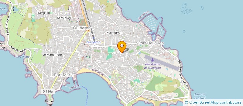 localisation de l'entreprise DAVID MACONNERIE  QUIBERON