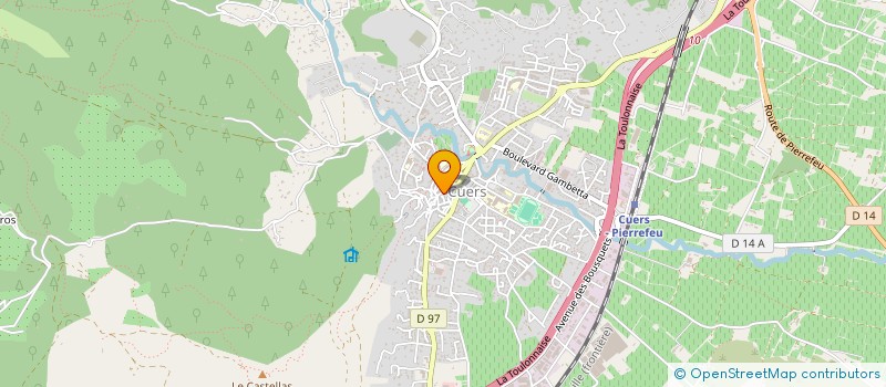 localisation de l'entreprise DAVID MARIE LOUISE ET JACQUES  CUERS