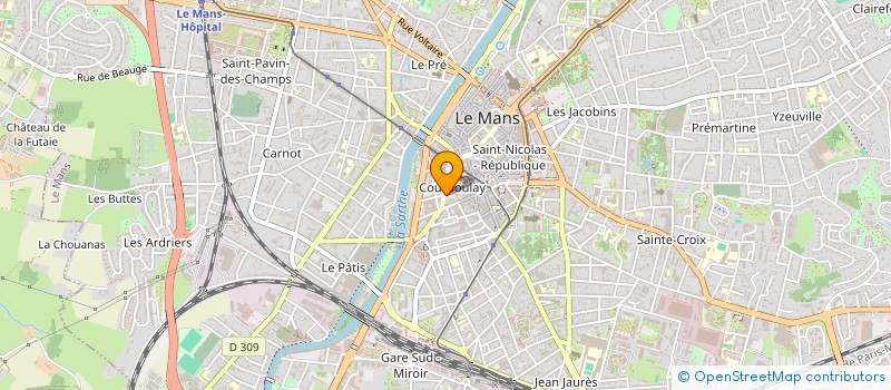 localisation de l'entreprise DAVID-MARTIN  LE MANS