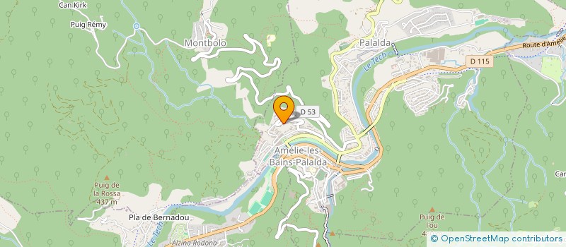 localisation de l'entreprise DAVID-MENIGOT  AMELIE-LES-BAINS-PALALDA