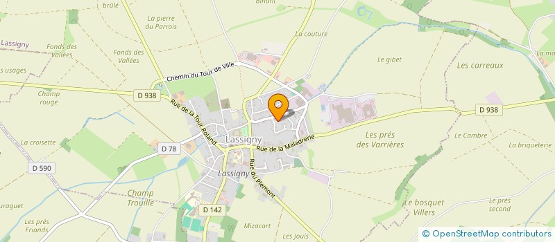 localisation de l'entreprise DAVID MENUISERIES  LASSIGNY