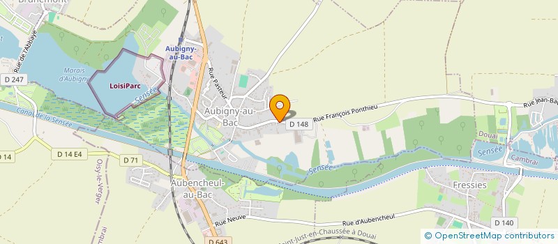 localisation de l'entreprise DAVID MERIAUX à AUBIGNY-AU-BAC