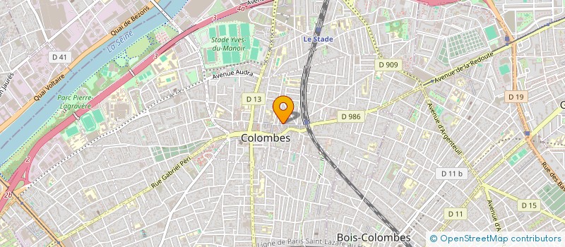 localisation de l'entreprise DAVID MILLER SELARL  COLOMBES