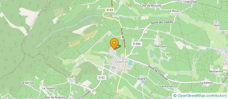 localisation de l'entreprise DAVID MONNIER INSTALLATIONS  ODENAS