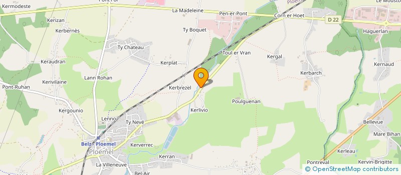 localisation de l'entreprise DAVID MORGANE  PLOEMEL