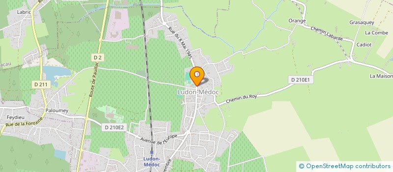 localisation de l'entreprise DAVID MORLANS  LUDON-MEDOC