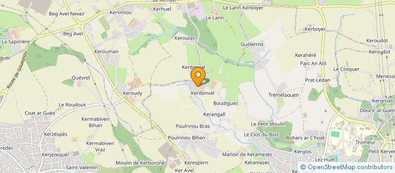 localisation de l'entreprise DAVID MORVAN à BOHARS