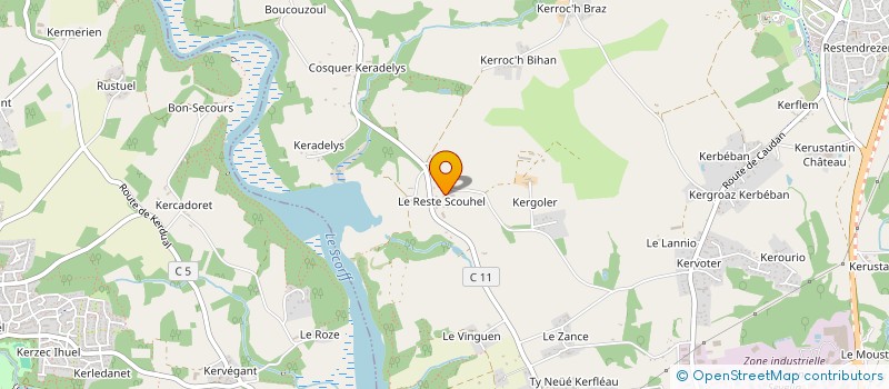 localisation de l'entreprise DAVID NEVANEN à CAUDAN