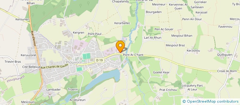 localisation de l'entreprise DAVID OLIER  PLOUVORN