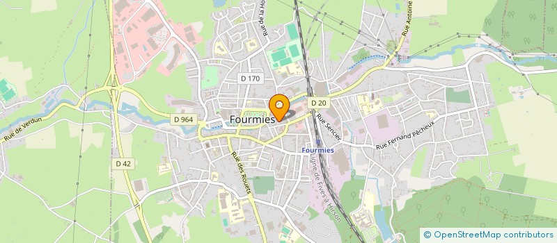 localisation de l'entreprise DAVID PAINCHART  FOURMIES