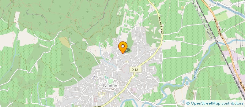 localisation de l'entreprise DAVID PASTEL  LAUDUN-L'ARDOISE