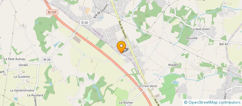 localisation de l'entreprise DAVID PAYSAGE   ARBRES ET JARDINS DU CENS  GRANDCHAMP-DES-FONTAINES