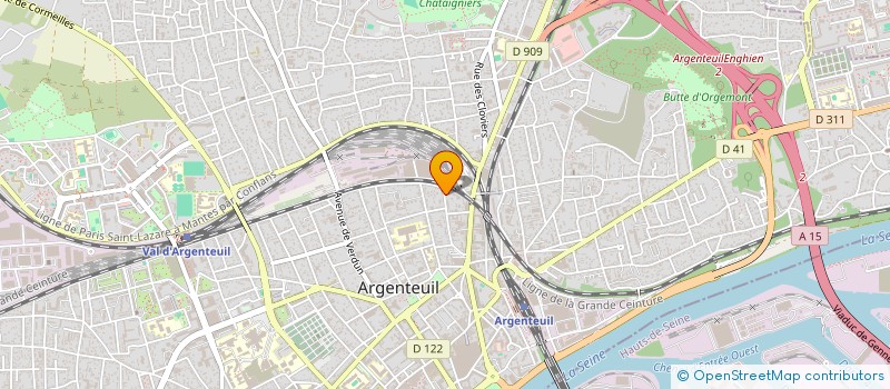 localisation de l'entreprise DAVID PELL MULTIMEDIA  ARGENTEUIL