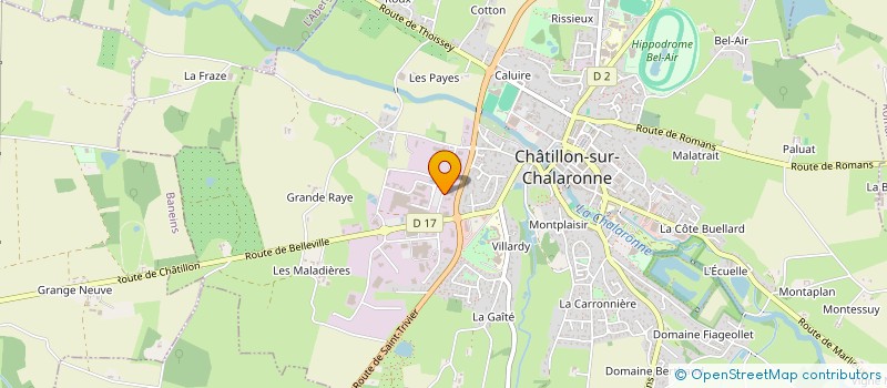 localisation de l'entreprise DAVID PERRAUD AUTO à CHATILLON-SUR-CHALARONNE