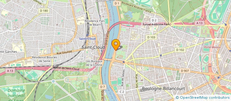 localisation de l'entreprise DAVID PIERRE G COUTURE à BOULOGNE BILLANCOURT