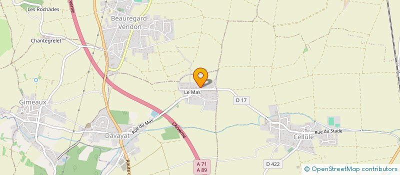 localisation de l'entreprise DAVID PIZZA à RIOM