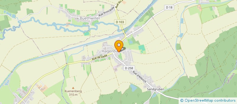 localisation de l'entreprise DAVID POSE  BERNWILLER