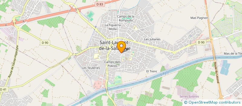 localisation de l'entreprise DAVID POSE PISCINE  SAINT-LAURENT-DE-LA-SALANQUE