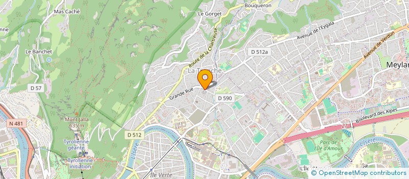 localisation de l'entreprise DAVID PRODUCTION  LA TRONCHE