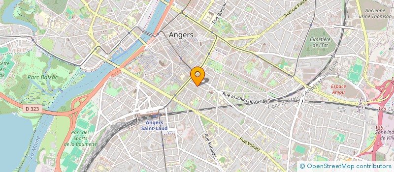 localisation de l'entreprise DAVID PROJECT PARTICIPATIONS I  ANGERS