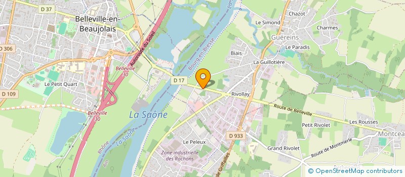 localisation de l'entreprise DAVID ROMAIN LEVASSEUR SAS à GUEREINS