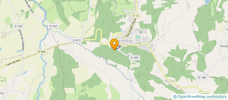 localisation de l'entreprise DAVID ROUSSEAU  LEMBEYE