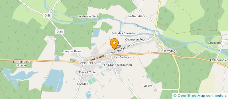 localisation de l'entreprise DAVID SABOURIN SARL à NEUILLAY-LES-BOIS