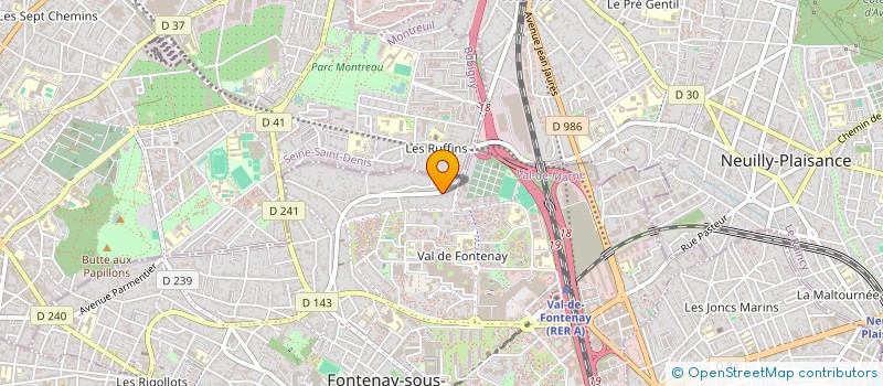 localisation de l'entreprise DAVID SERGE FRANCIS à FONTENAY-SOUS-BOIS