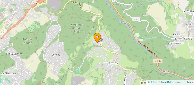 localisation de l'entreprise DAVID TAXI THONON  SCIEZ