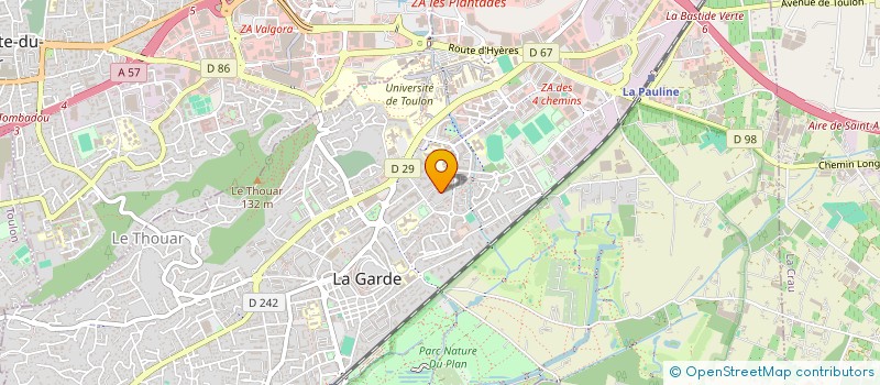 localisation de l'entreprise DAVID TP  LA CRAU