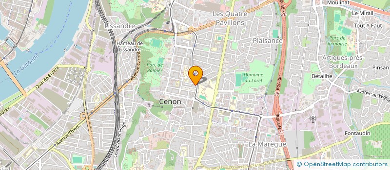 localisation de l'entreprise DAVID TRAITEUR  CENON