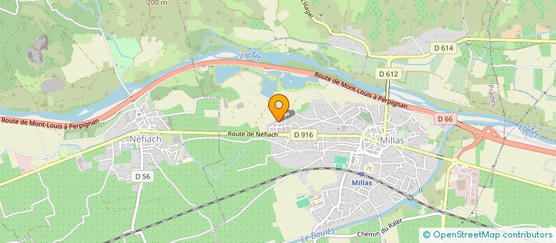 localisation de l'entreprise DAVID.TRAVAUX66  MILLAS