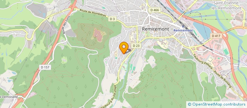 localisation de l'entreprise DAVID VERT LOC  REMIREMONT