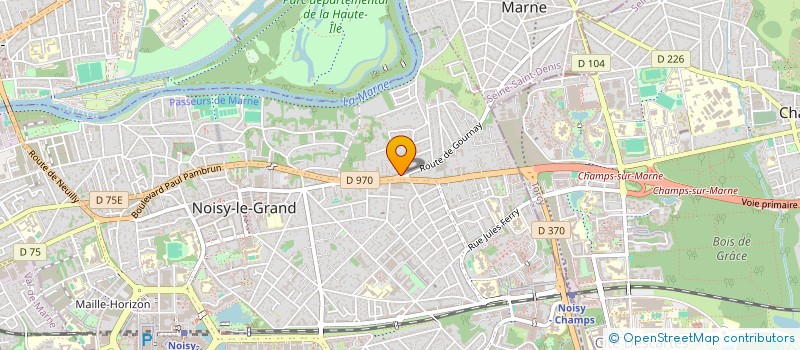 localisation de l'entreprise DAVIDAS TRANSPORT à NOISY-LE-GRAND