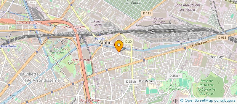 localisation de l'entreprise DAVIDO à PANTIN