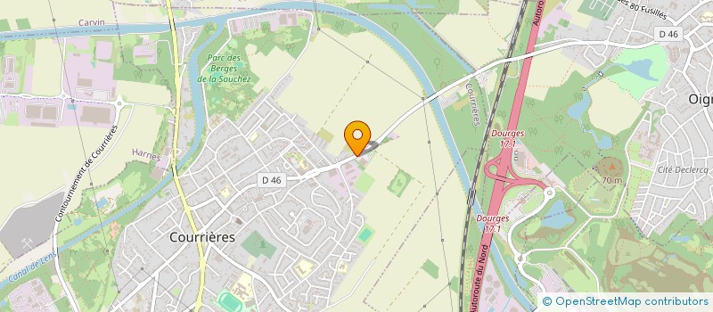 localisation de l'entreprise DAVIDO  COURRIERES