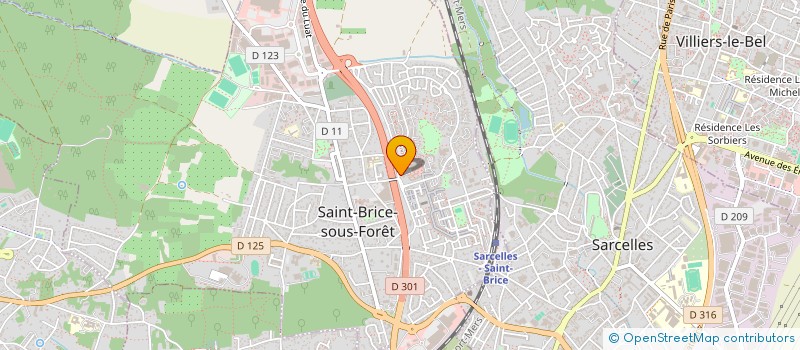 localisation de l'entreprise DAVIDYAN AUTO  SAINT-BRICE-SOUS-FORET