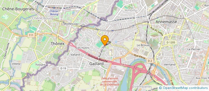 localisation de l'entreprise DAVIE à GAILLARD
