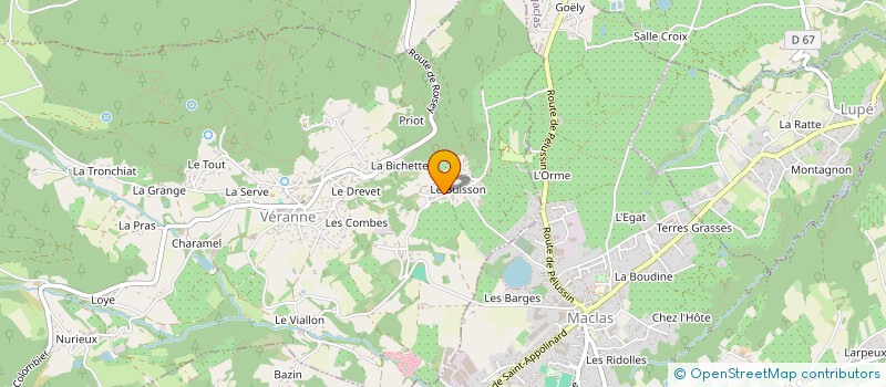 localisation de l'entreprise DAVIGNON RENOVATION  VERANNE