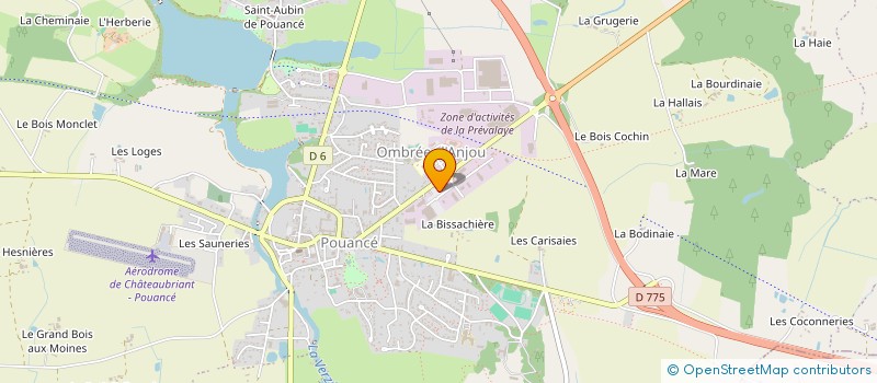 localisation de l'entreprise DAVIGNOT à OMBREE D'ANJOU