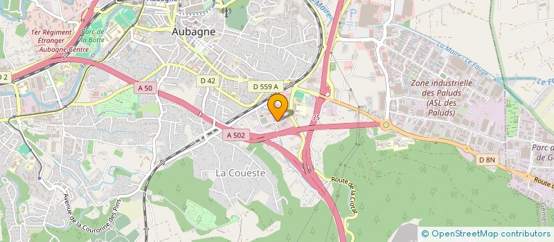localisation de l'entreprise DAVILIEN à AUBAGNE