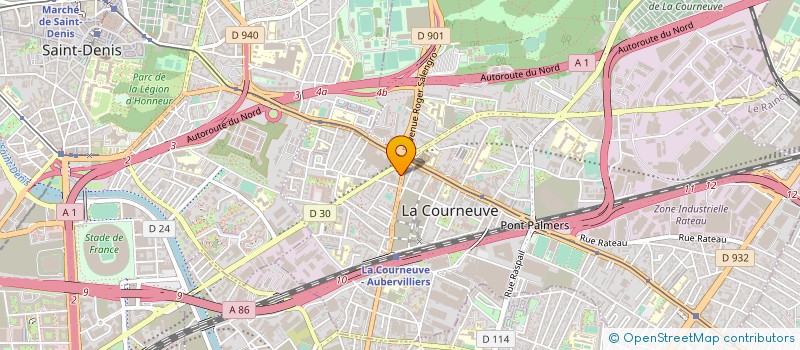 localisation de l'entreprise DAVIMA à LA COURNEUVE