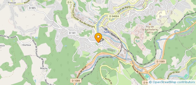 localisation de l'entreprise DAVIMOUR  TULLE