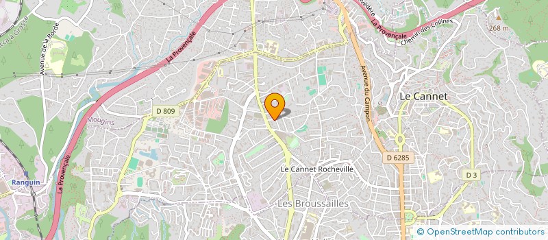 localisation de l'entreprise DAVIN à LE CANNET