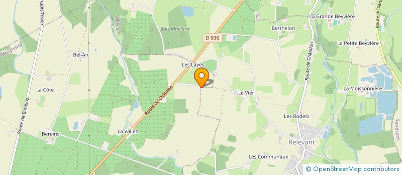 localisation de l'entreprise DAVIN  SAINT-TRIVIER-SUR-MOIGNANS