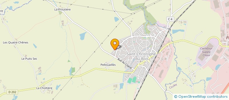 localisation de l'entreprise DAVIN IMMO  SAINT-CHRISTOPHE-DU-BOIS