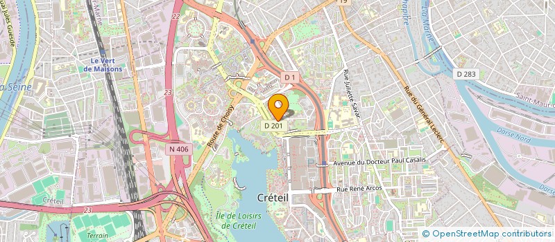 localisation de l'entreprise DAVINA  CRETEIL